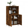 Wysoka szafka, przydymiony dąb, 60x36x110 cm
