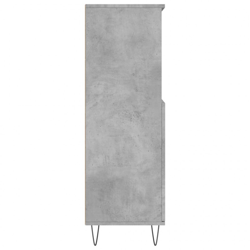 Wysoka szafka, szarość betonu, 60x36x110 cm