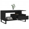 Stolik kawowy, czarny 90x49x45 cm, materiał drewnopochodny
