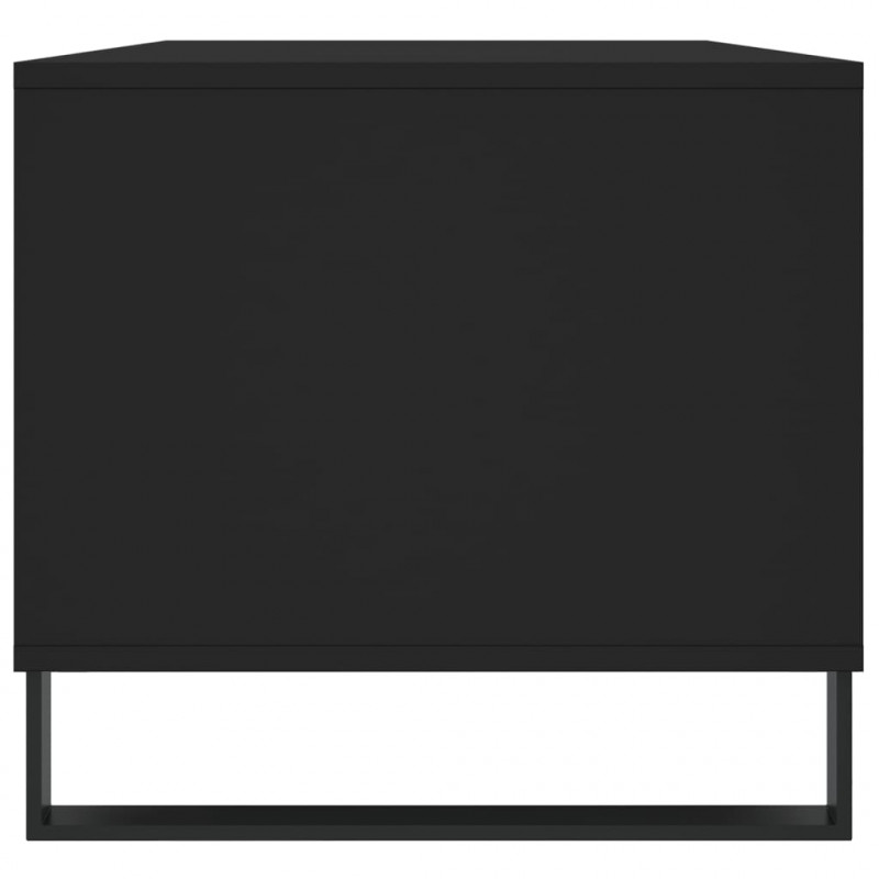 Stolik kawowy, czarny 90x49x45 cm, materiał drewnopochodny
