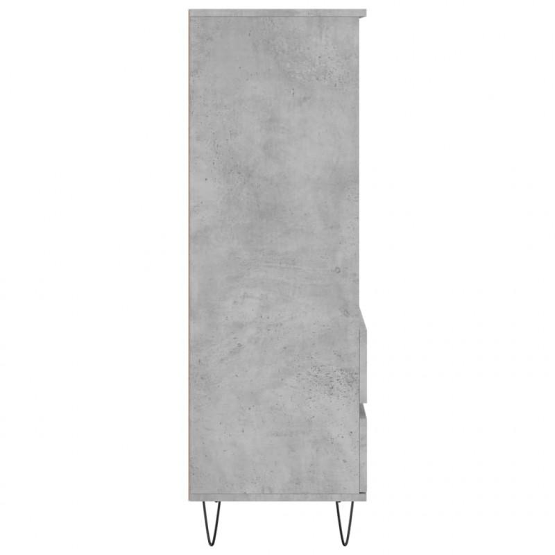 Wysoka szafka, szarość betonu,40x36x110cm,drewnopochodny