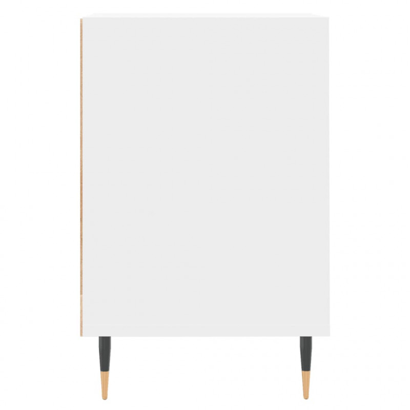Szafka pod TV, biała, 80x36x50 cm, materiał drewnopochodny