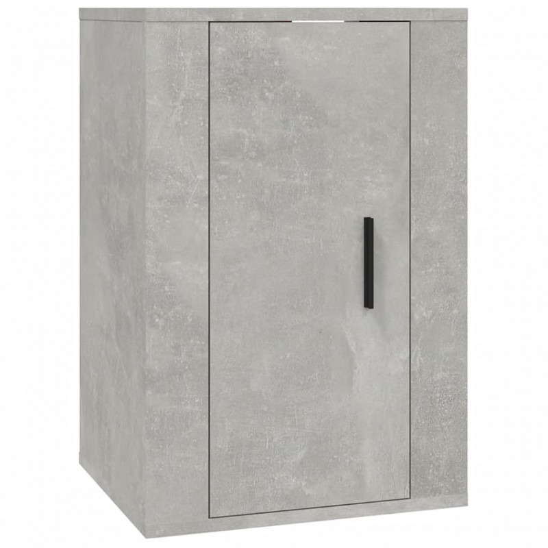 Wiszące szafki TV, 2 szt., szarość betonu, 40x34,5x60 cm