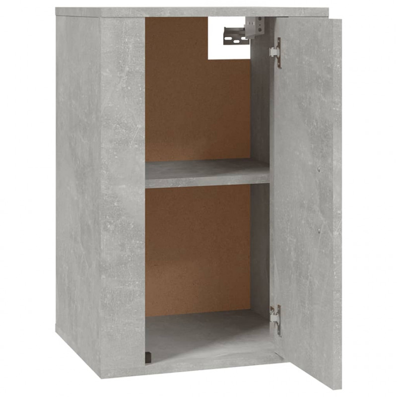Wiszące szafki TV, 2 szt., szarość betonu, 40x34,5x60 cm