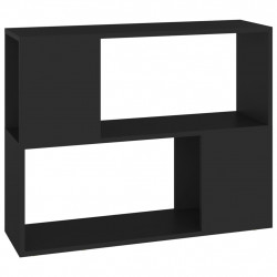 Szafka TV, czarna, 80x24x63 cm, materiał drewnopochodny