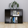 Szafka TV, czarna, 80x24x63 cm, materiał drewnopochodny