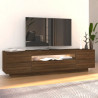 Szafka pod TV z oświetleniem LED, brązowy dąb, 160x35x40 cm