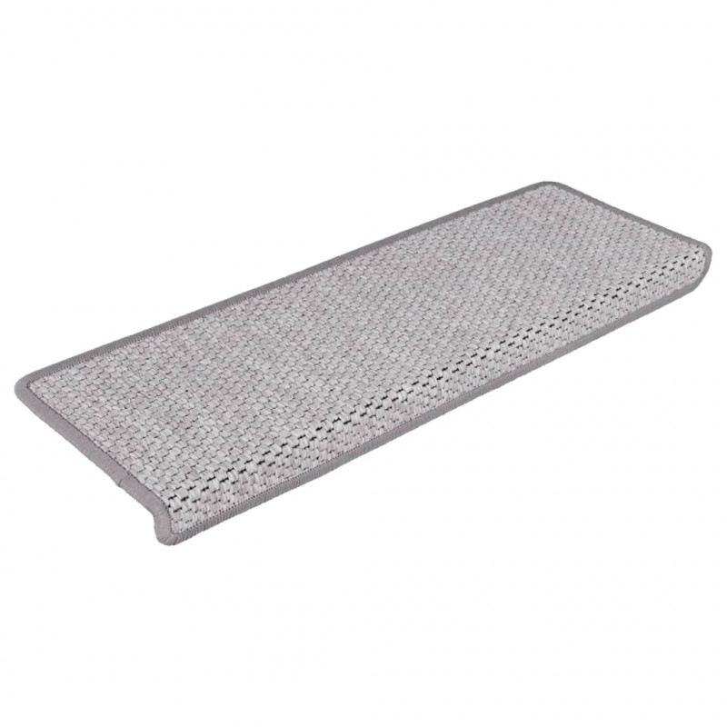 Samoprzylepne nakładki na schody, 15 szt., 65x21x4 cm, beżowe