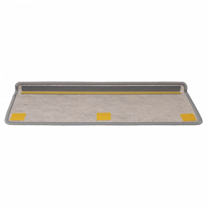 Samoprzylepne nakładki na schody, 15 szt., 65x21x4 cm, beżowe