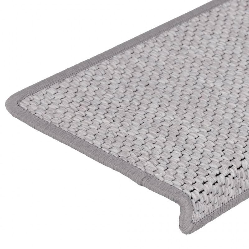 Samoprzylepne nakładki na schody, 15 szt., 65x21x4 cm, beżowe