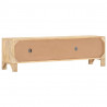 Szafka pod TV, 140x30x40 cm, drewno mango i naturalna trzcina