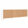 Szafka pod TV, biała, 150x30x50 cm, materiał drewnopochodny