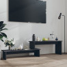 Szafka pod TV, szara, 180x30x43 cm, materiał drewnopochodny