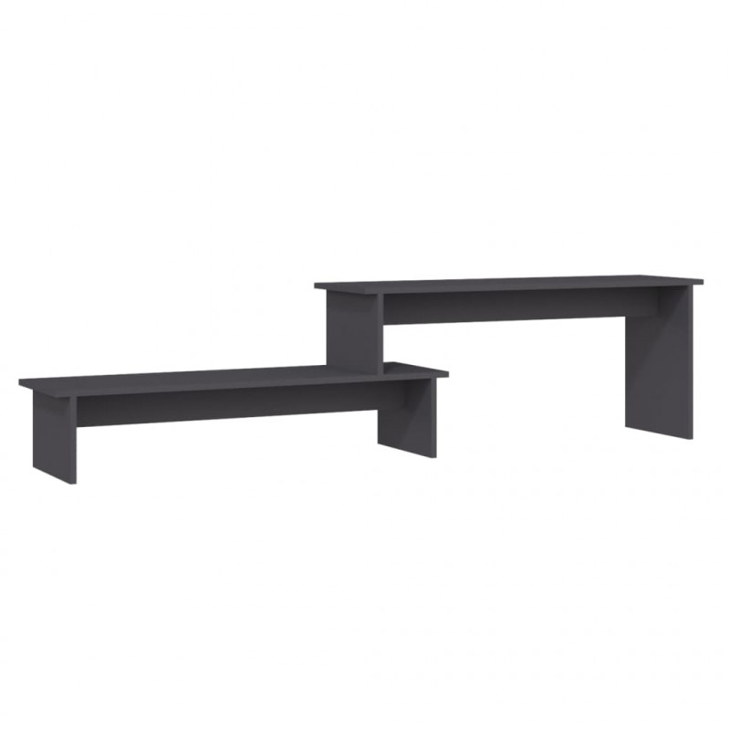 Szafka pod TV, szara, 180x30x43 cm, materiał drewnopochodny