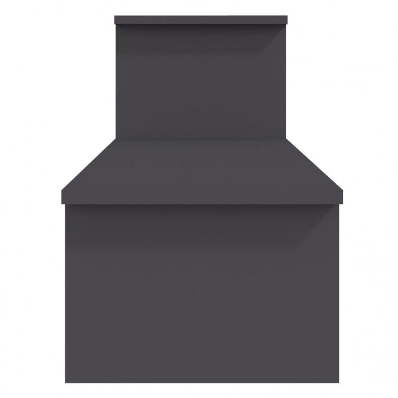 Szafka pod TV, szara, 180x30x43 cm, materiał drewnopochodny