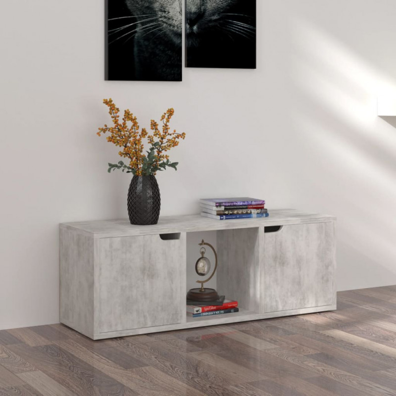 Szafka pod telewizor, wzór betonu, 88,5x27,5x30,5 cm