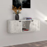 Szafka pod telewizor, wzór betonu, 88,5x27,5x30,5 cm