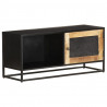 Szafka pod TV, 90x30x40 cm, surowe drewno mango
