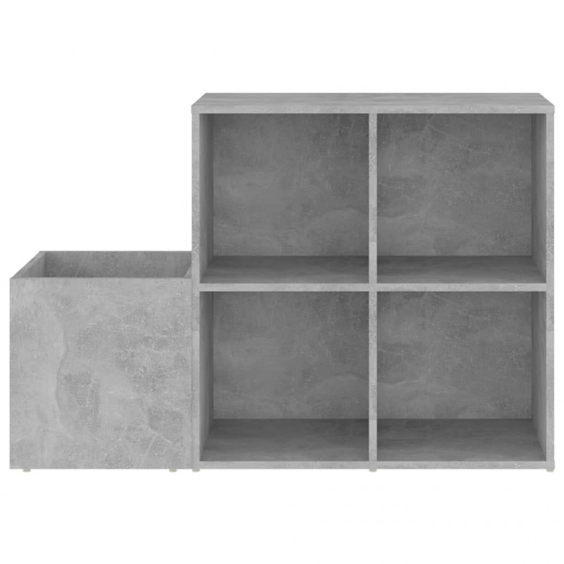 Szafka na buty, szarość betonu, 105x35,5x70 cm