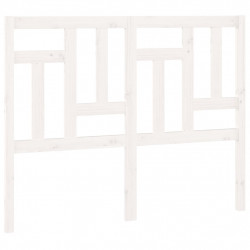 Wezgłowie łóżka, białe, 205,5x4x100 cm, lite drewno sosnowe