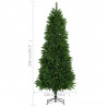 Sztuczna choinka z realistycznymi igłami, 240 cm, zielona