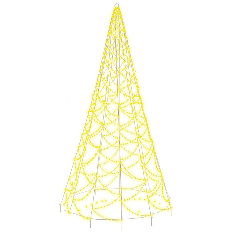 Choinka do montażu na maszcie, 500 ciepłych białych LED, 300 cm