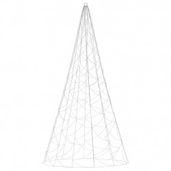 Choinka do montażu na maszcie, 500 ciepłych białych LED, 300 cm