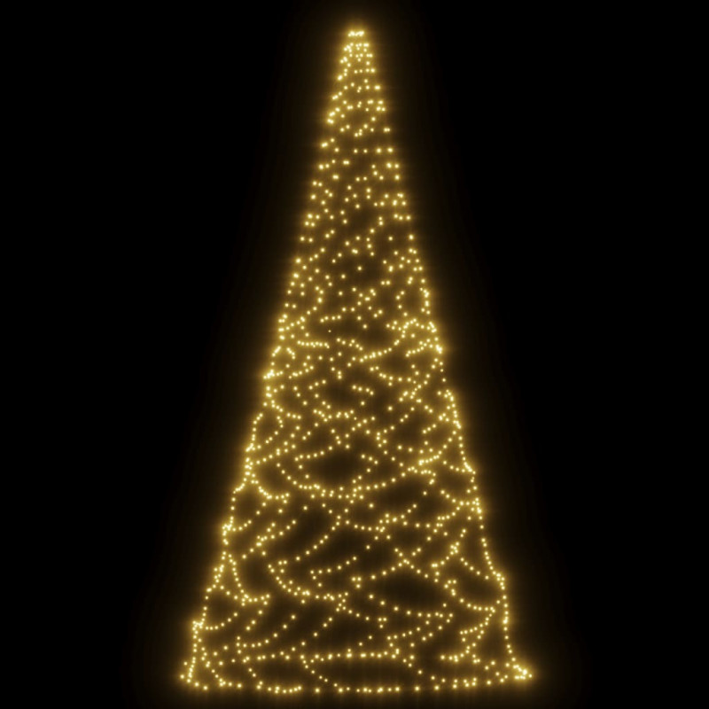 Choinka do montażu na maszcie, 500 ciepłych białych LED, 300 cm