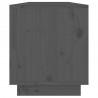 Szafka pod telewizor, szara 110,5x34x40 cm, lite drewno sosnowe
