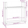 Stojak na drewno, szary, 110x35x108,5 cm, lite drewno sosnowe