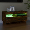Szafka pod TV z oświetleniem LED, przydymiony dąb, 80x35x40 cm