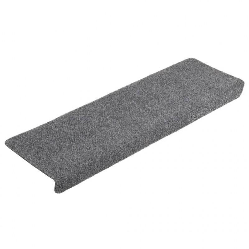 Nakładki na schody, 5 szt., jasnoszare, 65x21x4 cm