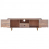 Szafka pod TV, 118x30x40 cm, lite drewno akacjowe