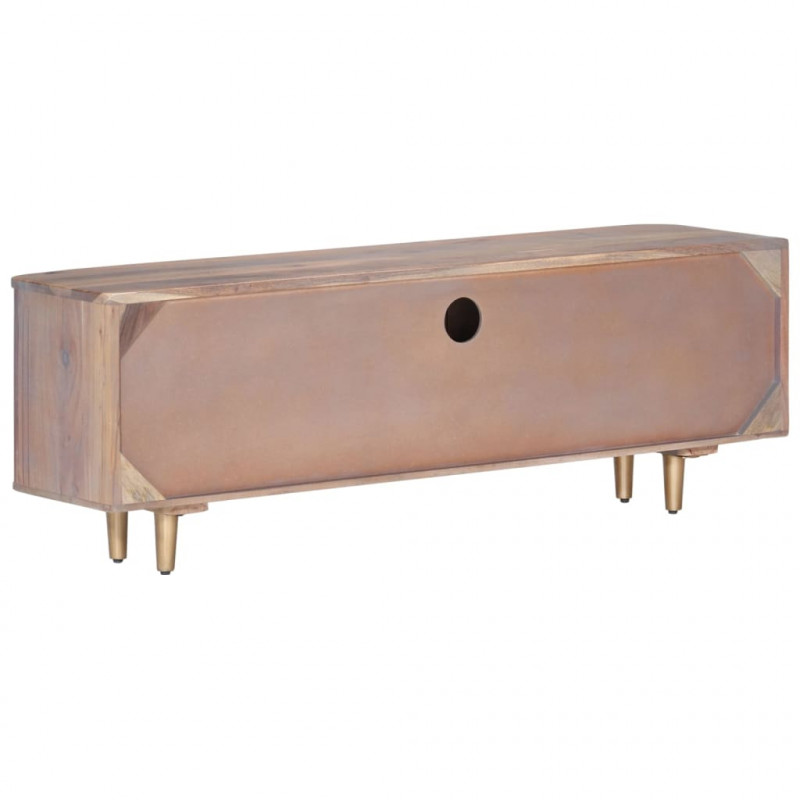 Szafka pod TV, 118x30x40 cm, lite drewno akacjowe