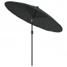 Parasol ogrodowy na słupku aluminiowym, 270 cm, antracytowy
