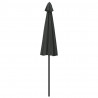 Parasol ogrodowy na słupku aluminiowym, 270 cm, antracytowy