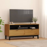 Szafka pod TV FLAM, 110x40x50 cm, lite drewno sosnowe