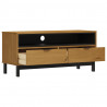 Szafka pod TV FLAM, 110x40x50 cm, lite drewno sosnowe