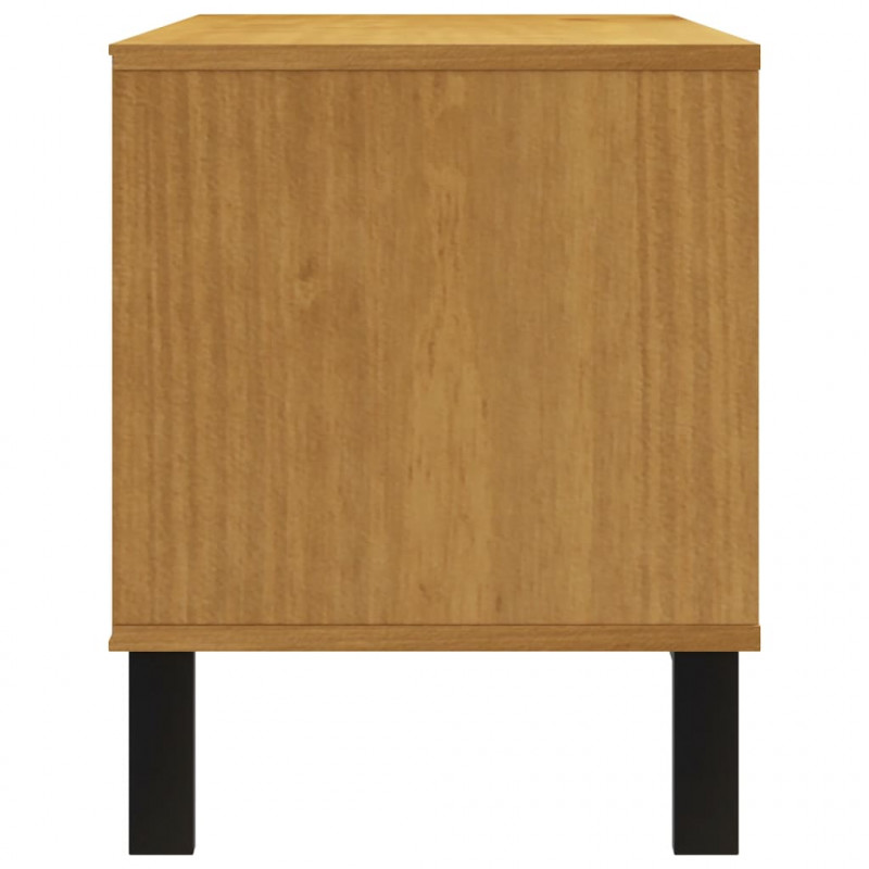 Szafka pod TV FLAM, 110x40x50 cm, lite drewno sosnowe