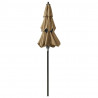 3-poziomowy parasol na aluminiowym słupku, kolor taupe, 2 m