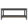 Stolik kawowy, szary, 110x55x45 cm, lite drewno sosnowe