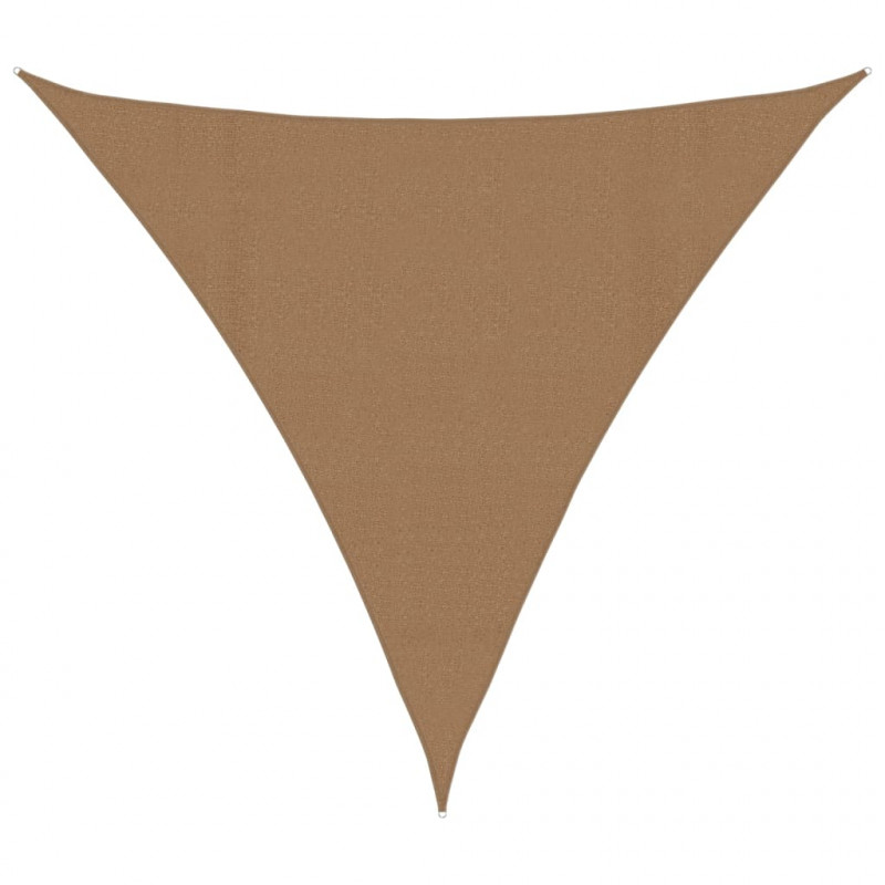 Żagiel przeciwsłoneczny, 160 g/m², taupe, 4,5x4,5x4,5m, HDPE