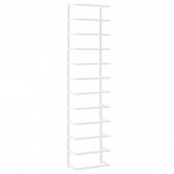 Stojak na ręcznik, biały, 24x12x96 cm, stalowy