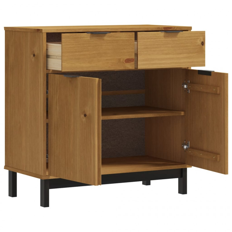 Szafka FLAM, 80x40x80 cm, lite drewno sosnowe