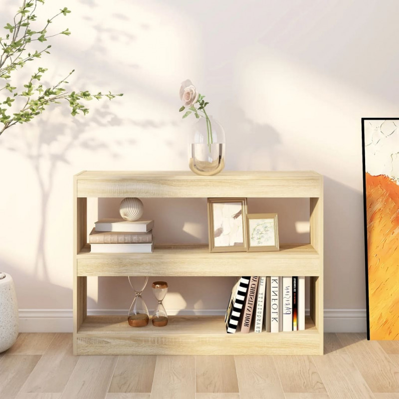 Regał na książki/przegroda, dąb sonoma, 100x30x72 cm