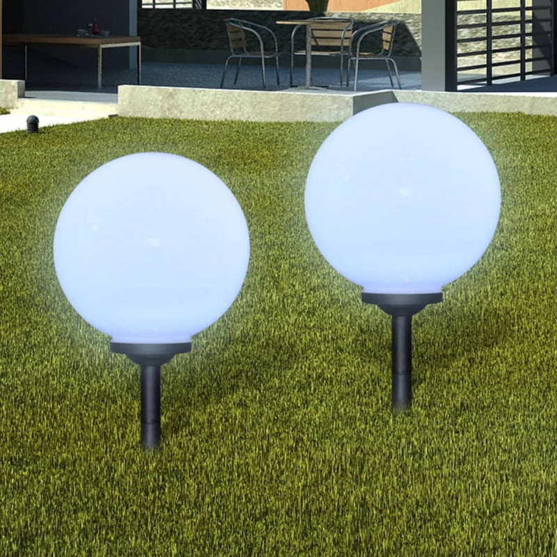Lampy do oświetlenia ścieżki, 2 szt, LED, 30 cm, ze szpikulcami