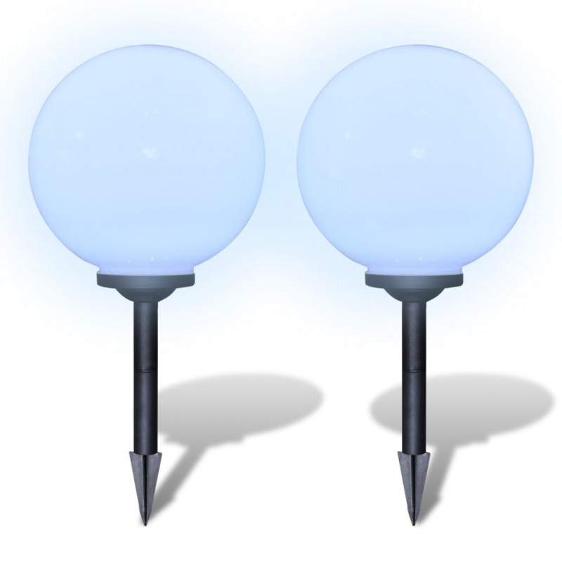 Lampy do oświetlenia ścieżki, 2 szt, LED, 30 cm, ze szpikulcami