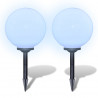 Lampy do oświetlenia ścieżki, 2 szt, LED, 30 cm, ze szpikulcami