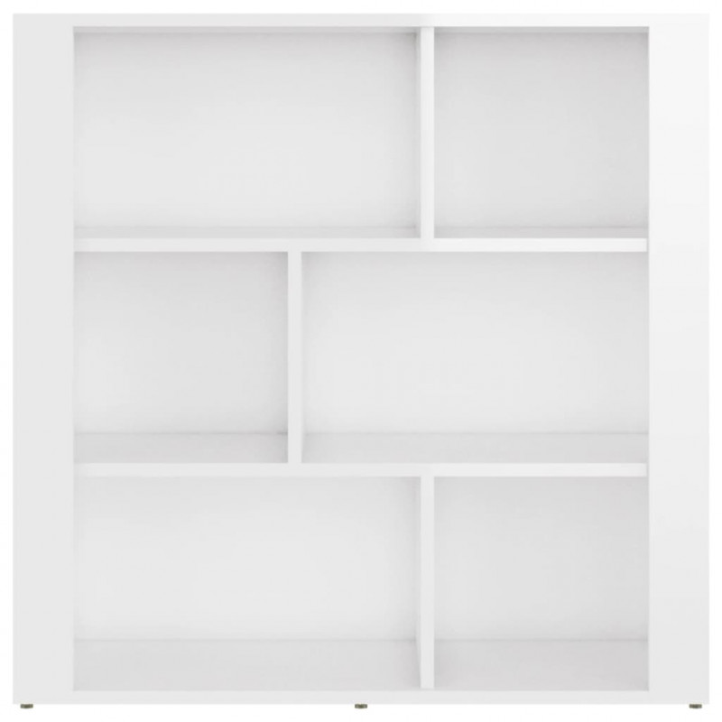 Szafka, biała z połyskiem, 80x30x80 cm, materiał drewnopochodny