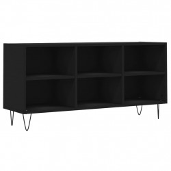 Szafka pod TV, czarna, 103,5x30x50 cm, materiał drewnopochodny